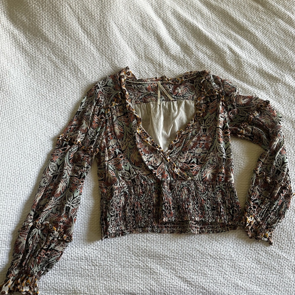 Floral Patterned Women's Top
